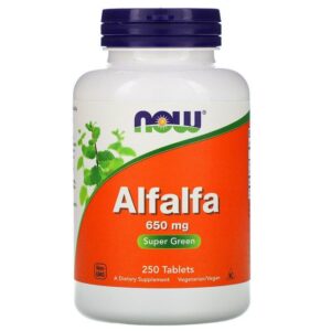 Now Foods Alfalfa (Luzerne), 650 mg, 250 comprimés