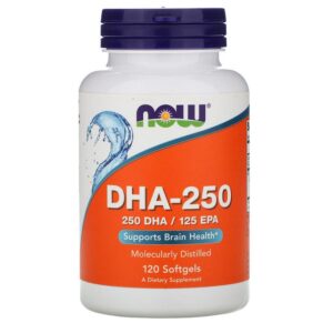 Now Foods DHA-250, 120 Softgels