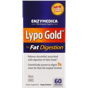 enzymedica Lypo Gold, Pour la digestion des graisses, 60 gélules