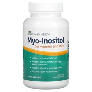 Fairhaven Health Myo-Inositol, pour les femmes et les hommes, 120 capsules