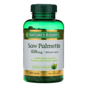 Nature'S Bounty SawPalmetto, 450 mg, 250 Capsules.