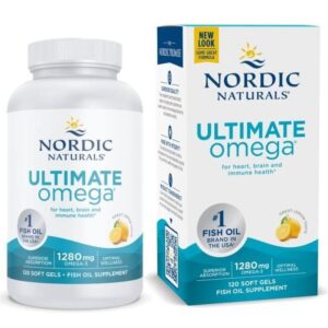 Nordic Naturals Ultimate Omega, Citron, 1280 mg, 120 capsules à enveloppe molle