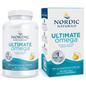 Nordic Naturals Ultimate Omega Huiles, Citron, 1280 mg, 180 capsules à enveloppe molle