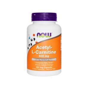 Now Foods Acetyl-L-Carnitine, 500 mg, 100 Veg Caps