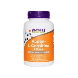 Now Foods Acetyl-L-Carnitine, 500 mg, 100 Veg Caps