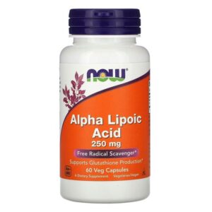Now Foods Acide alpha-lipoïque, 250 mg, 60 capsules végétariennes