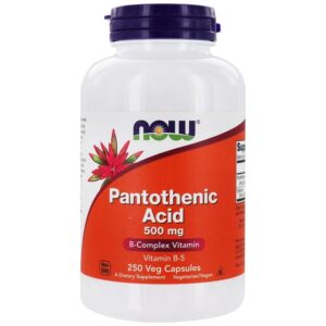 Now Foods Acide pantothénique, 500 mg, 250 capsules végétariennes