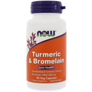 Now Foods Curcuma et broméline, 90 capsules végétales