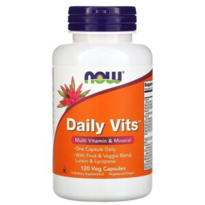 Now Foods Daily Vits, Multi vitamines et minéraux, 120 capsules végétales