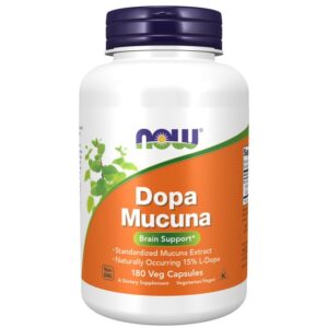 Now Foods Dopa Munca et pois mascate, 180 capsules végétales