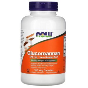 Now Foods Glucomannane, 575 mg, 180 gélules
