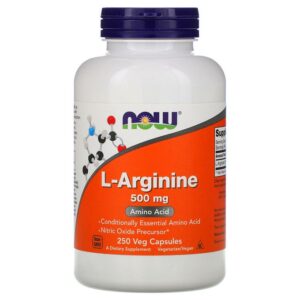 Now Foods L-Arginine, 500 mg, 250 gélules