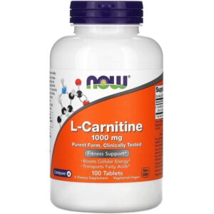 Now Foods L-carnitine, 1000 mg, 100 comprimés