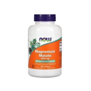 Now Foods Malate de magnésium, 1000 mg, 180 comprimés