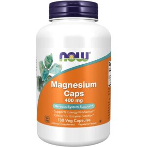 Now Foods malate de magnésium, 180 capsules végétariennes