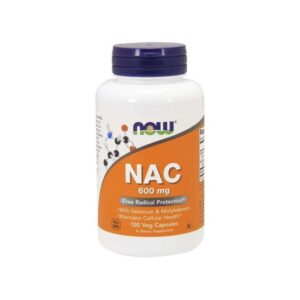 Now Foods NAC, 600 mg, 100 capsules végétales.