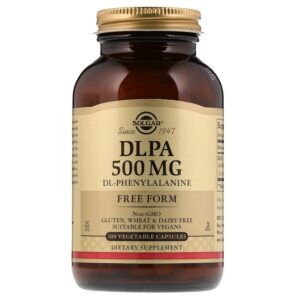 Solgar DLPA, Forme Naturelle, 500 mg, 100 Comprimés Naturels