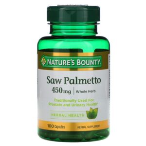 Nature'S Bounty SawPalmetto, 450 mg, 100 Capsules.
