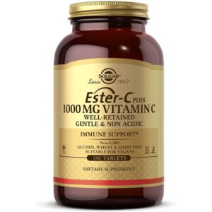 Solgar Ester-C Plus, Vitamine C, 1 000 mg, 180 Comprimés