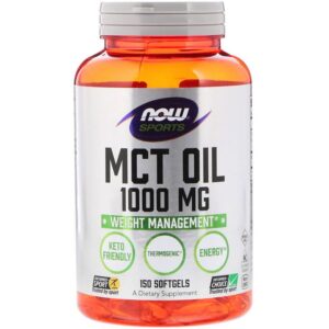 Now Foods Sports, MCT Oil, 1000 mg, 150 Softgels