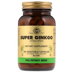 Solgar Super ginkgo, 120 capsules végétales