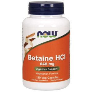 Now Foods Bétaïne HCL, 648 mg, 120 gélules végétales