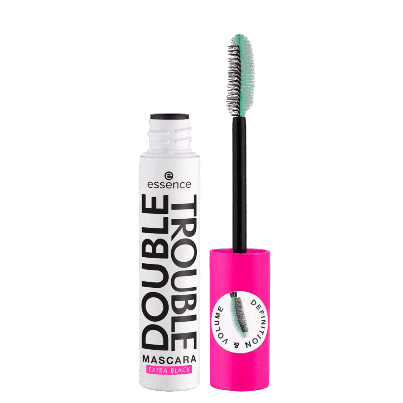 ESSENCE DOUBLE TROUBLE MASCARA EXTRA BLACK