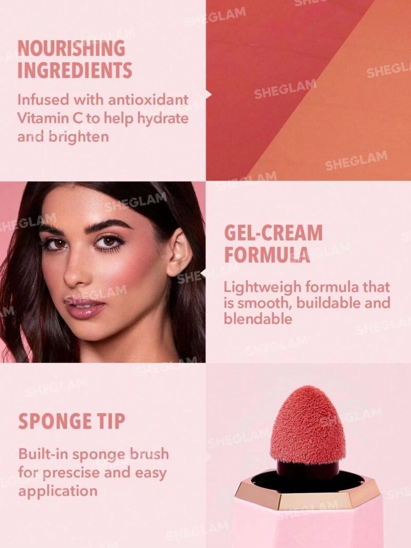 SHEGLAM COLOR BLOOM LIQUID BLUSH MATTE FINISH-LOVE CAKE – Image 5