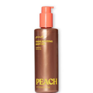 VICTORIA'S SECRET PINK HIGHLIGHTING BODY OIL PEACH