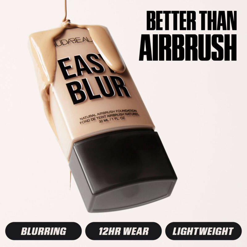 HUDA BEAUTY Easy Blur Natural Airbrush Foundation with Niacinamide – Image 3