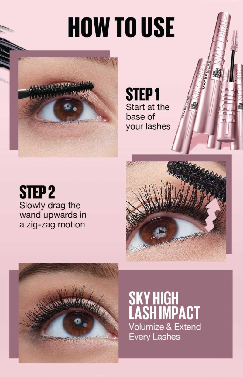 MAYBELLINE – LASH SENSATIONAL SKY HIGH – MASCARA LONGUEUR ILLIMITÉ ET VOLUME INTENSE – Image 3