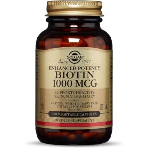 Solgar Biotin 1000 mcg 250 Vegetable Caps