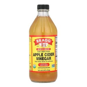 Bragg Organic Apple Cider Vinegar (Vinaigre de cidre de pomme) with The Mother Raw-Unfiltered 473 ml