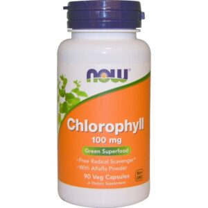 Now Foods Chlorophylle, 100 mg, 90 capsules végétales