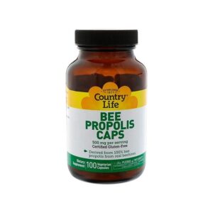 Country Life CAPSULES DE PROPOLIS D'ABEILLES 500 MG 100 CAPS