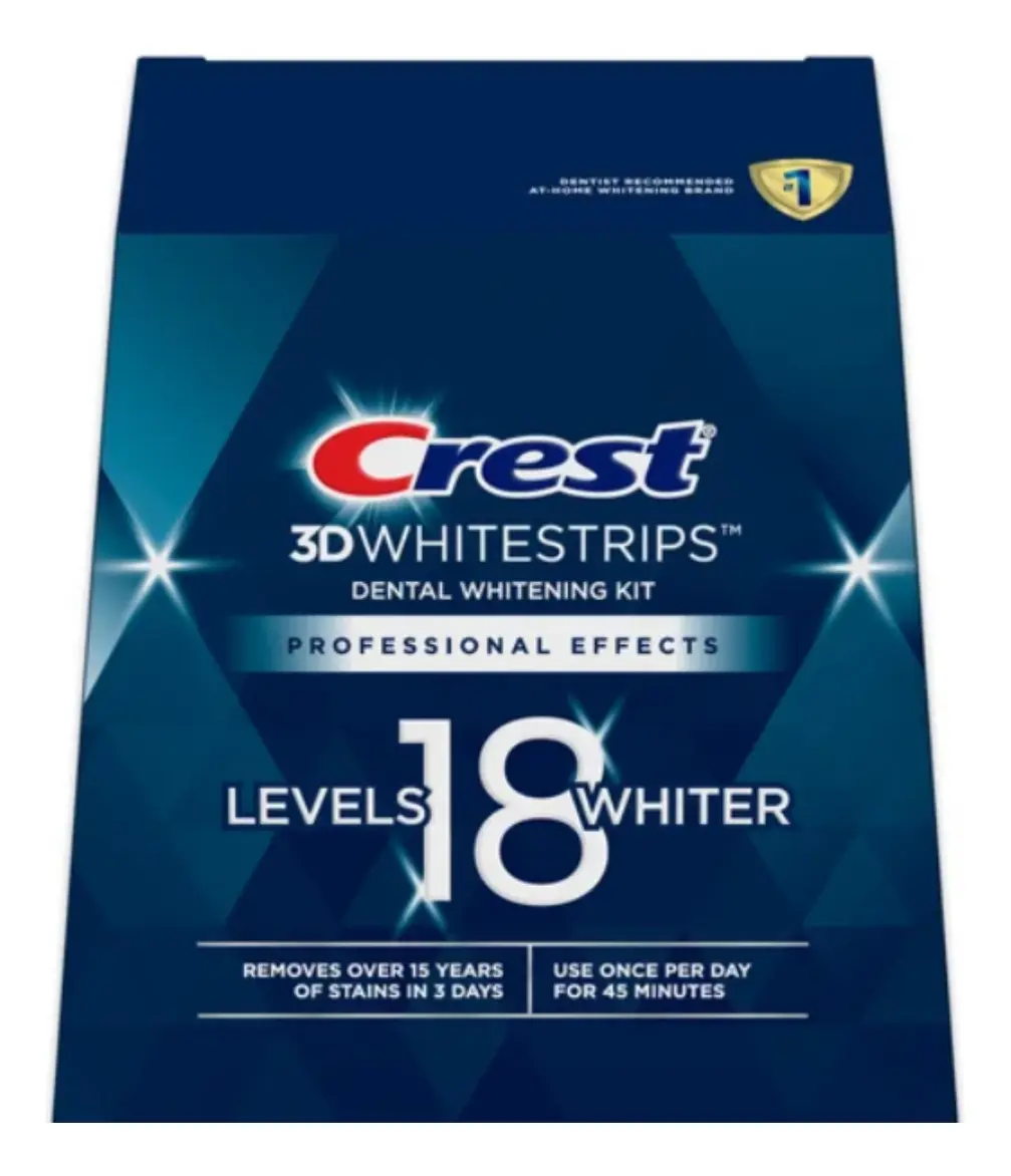 CREST 3D White Professional Effects Whitestrips Teeth Whitening Strips Kit levels 18