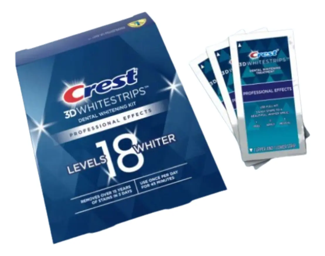 CREST 3D White Professional Effects Whitestrips Teeth Whitening Strips Kit levels 18 – Image 3