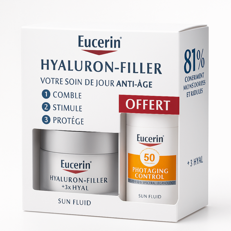 EUCERIN HYALURON-FILLER Soin de Jour Peau Sèche SPF 15 = Photoaging Control Teinté Spf 50-50ml OFFERT – Image 3