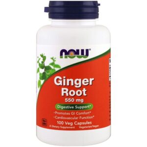 Now Foods Gingembre Racine 550 mg 100 Gélules Végétales