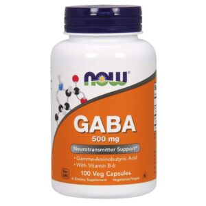 Now Foods GABA 500 mg 100 Gélules Végétales