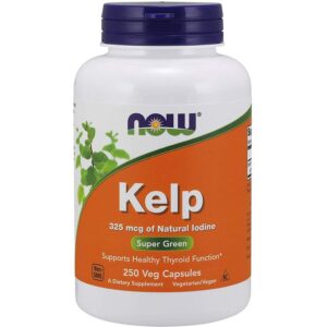 Now Foods Kelp 325 mcg, Iode Naturel, 250 Gélules Végétales
