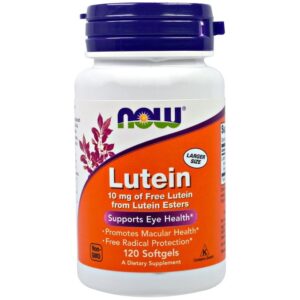 Now Foods Lutéine, 10 mg, 120 gélules
