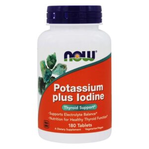 Now Foods Potassium plus d'iode 180 comprimés
