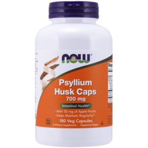 Now Foods Psyllium Husk 700 mg, 180 Veg Caps