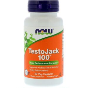 Now Foods TestoJack 100, 60 gélules végétales.