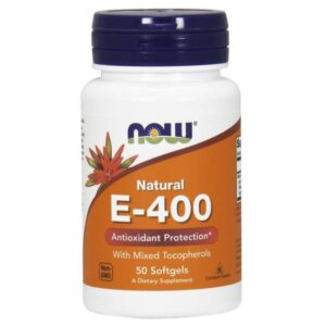Now Foods Tocopherols mélangés de vitamine E-400 -50 Gélules
