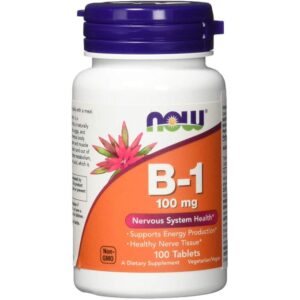 Now Foods Vitamine B-1 100 mg, 100 comprimés