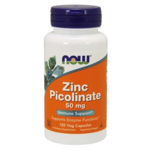 Now Foods Zinc Picolinate 50 mg 120 Veg Capsules