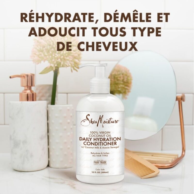 Shea Moisture 100% Virgin Coconut Oil Daily Hydration Conditioner – Image 4