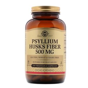 Solgar Fibre de cosses de psyllium, 500 mg, 200 Caps végétales